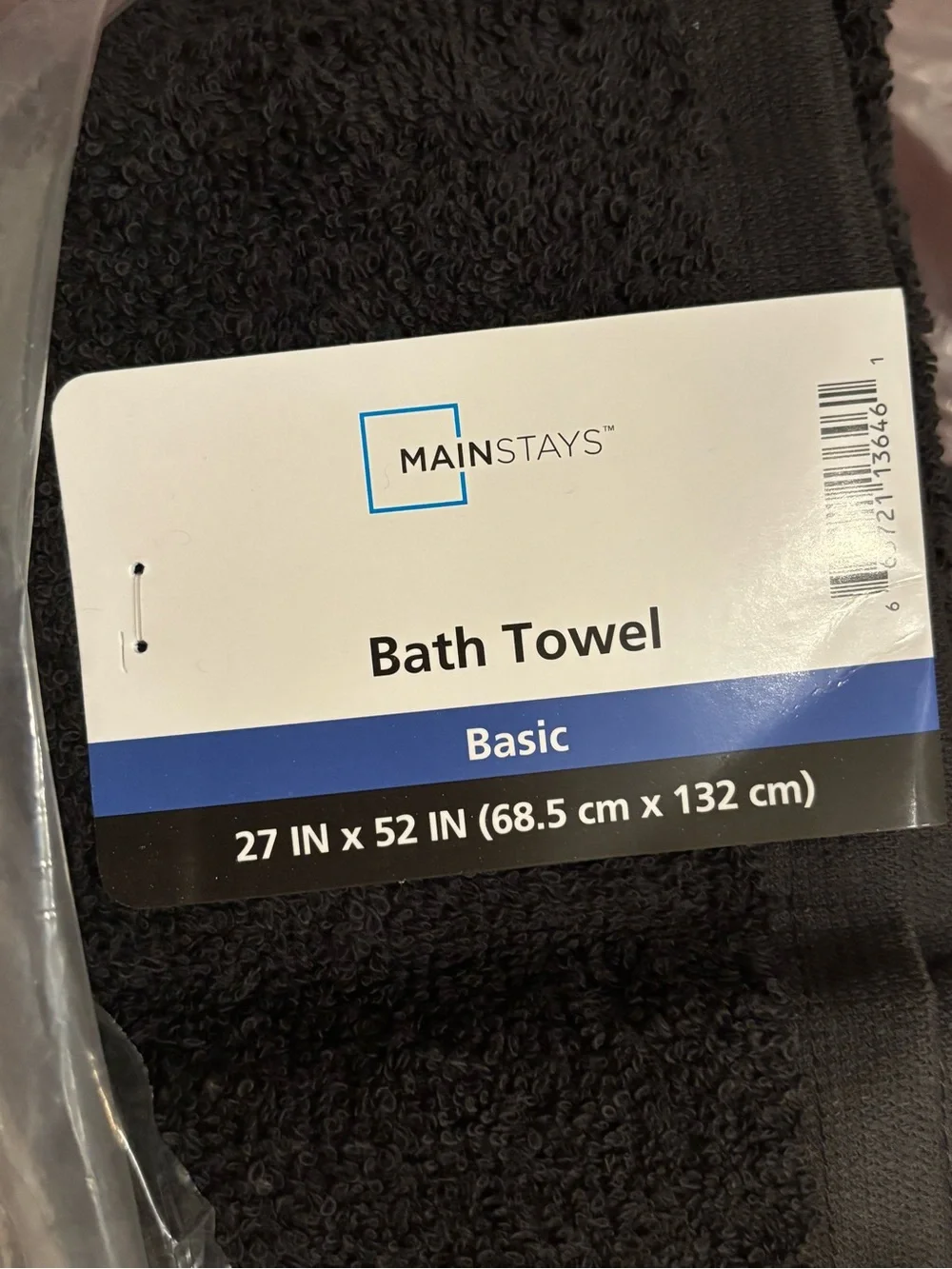 3- MAINSTAYS Bath Towels, Large 27 IN x 52 IN (68.5 cm x 132 cm) BNWT